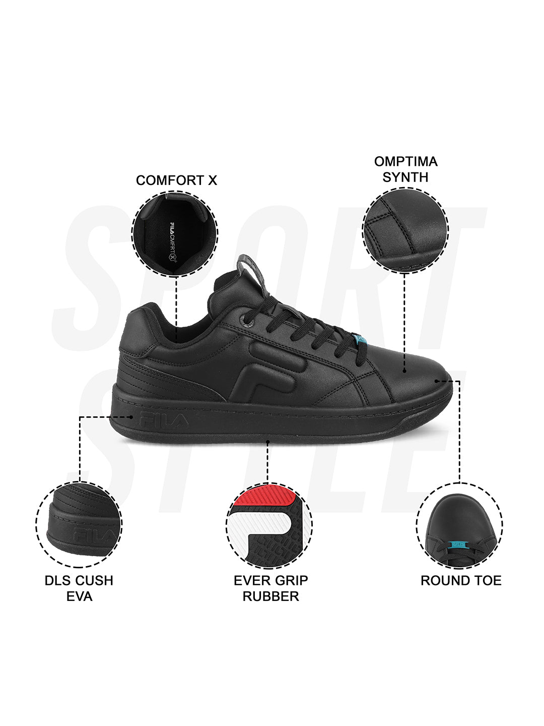 Fila Mens Arche Black Sneakers