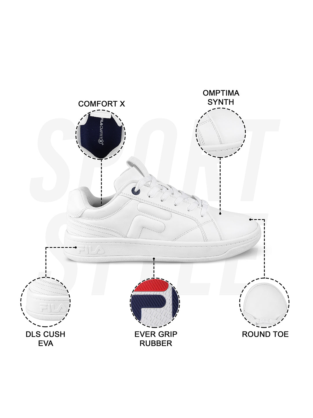 Fila Womens Arche White Sneakers