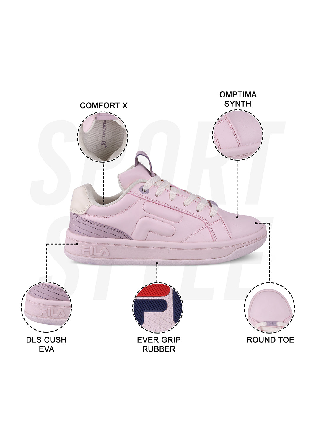Fila Womens Arche Pink Sneakers
