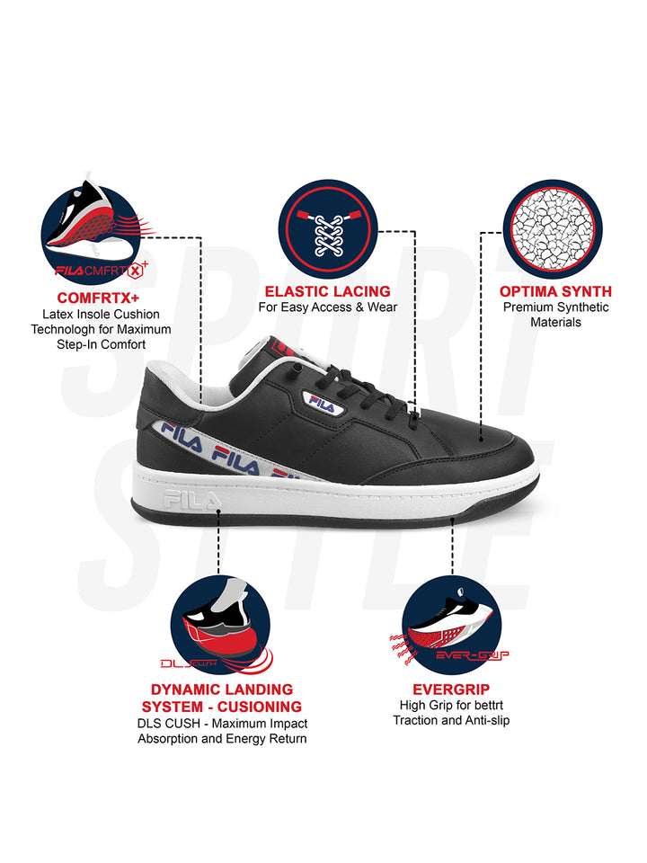Fila Mens Remy Black Sneakers