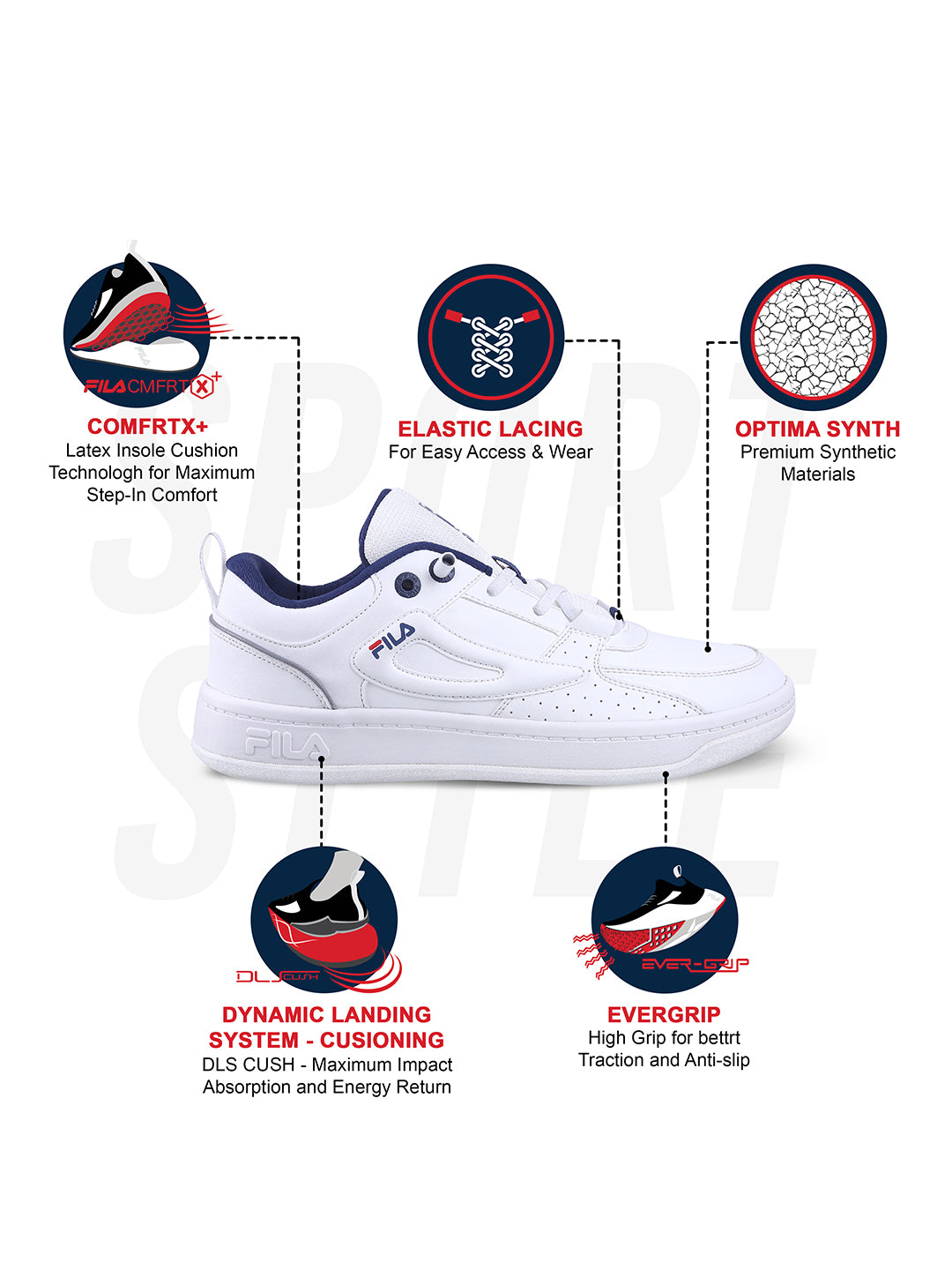 Fila Womens Tuho Off White Sneakers