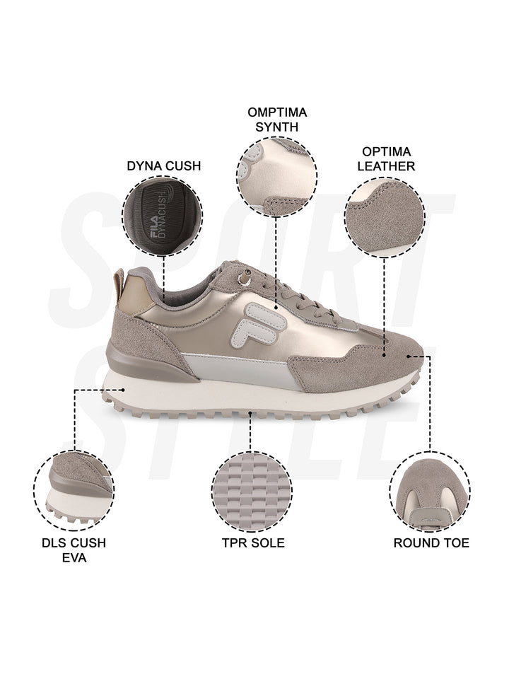 Fila Womens Retro-Jo Reflect Grey Sneakers