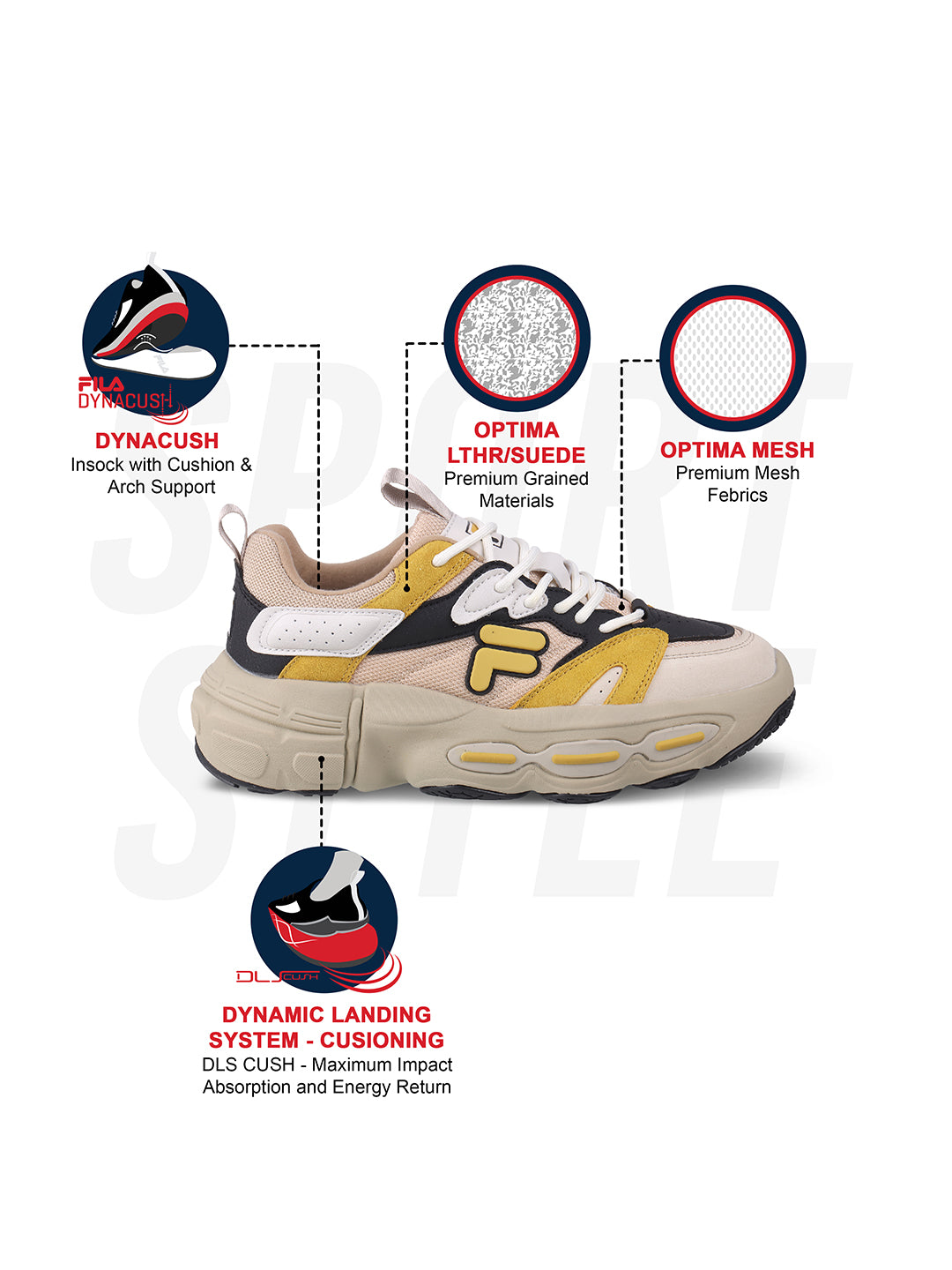 Fila Unisex Ri-Tss Ballad Beige Sneakers