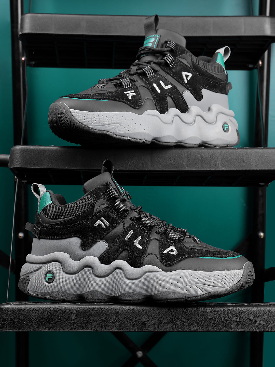 Fila Unisex Ri-Tss High III Black Sneakers