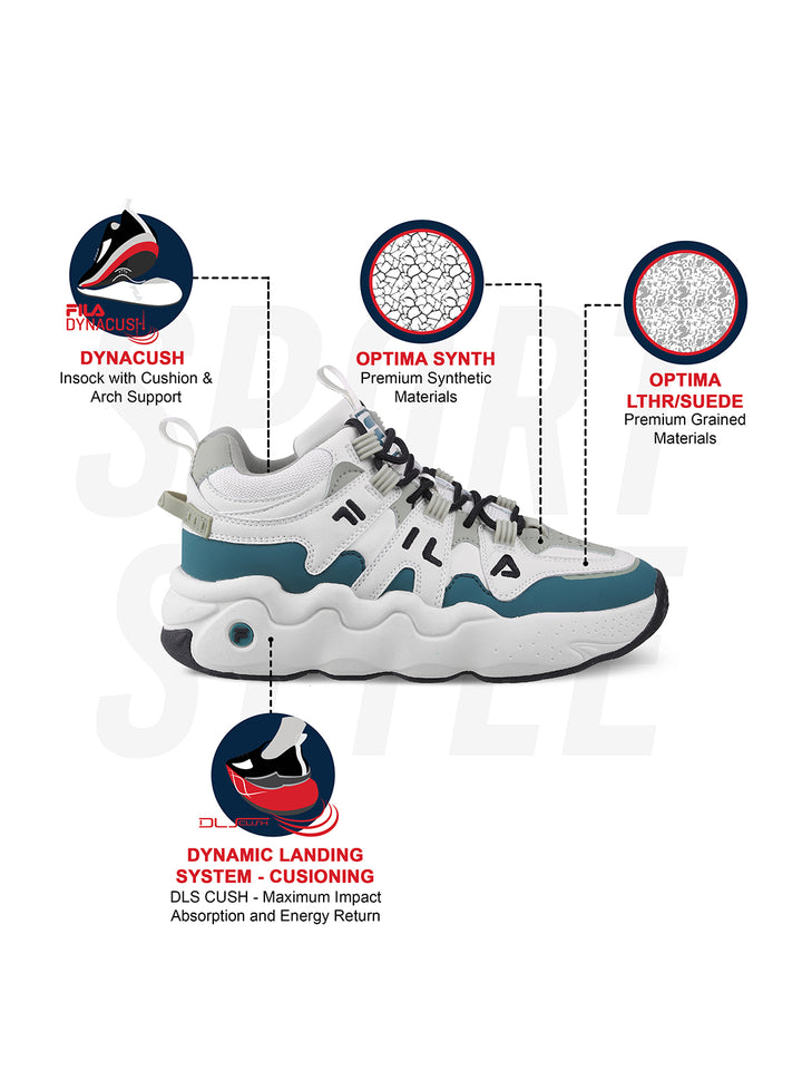 Fila Unisex Ri-Tss High III Off White Sneakers