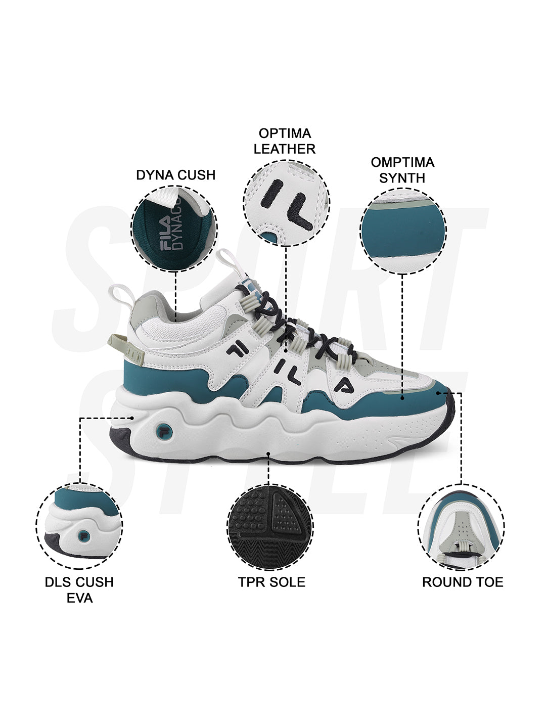 Fila Unisex Ri-Tss High III Off White Sneakers