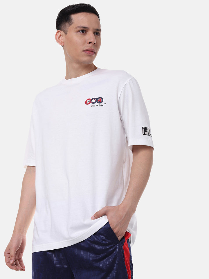 Fila Peacoat Fs2Rsc2B13X Unisex's Graphic T-shirt