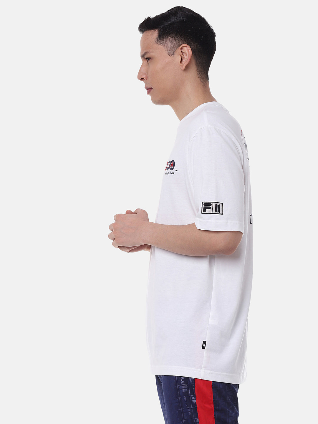 Fila Peacoat Fs2Rsc2B13X Unisex's Graphic T-shirt