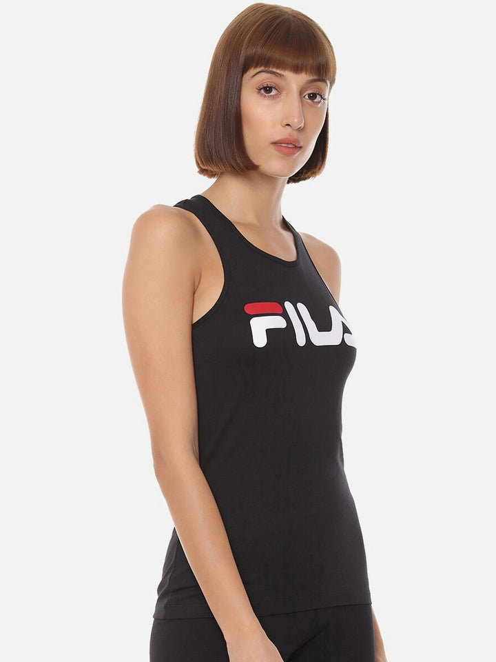 Fila Black Daisy Women's Logo Tank Top