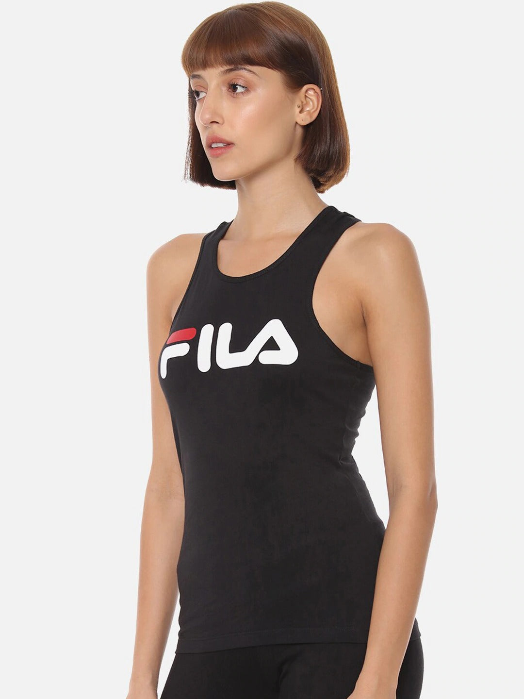 Fila Black Daisy Women's Logo Tank Top