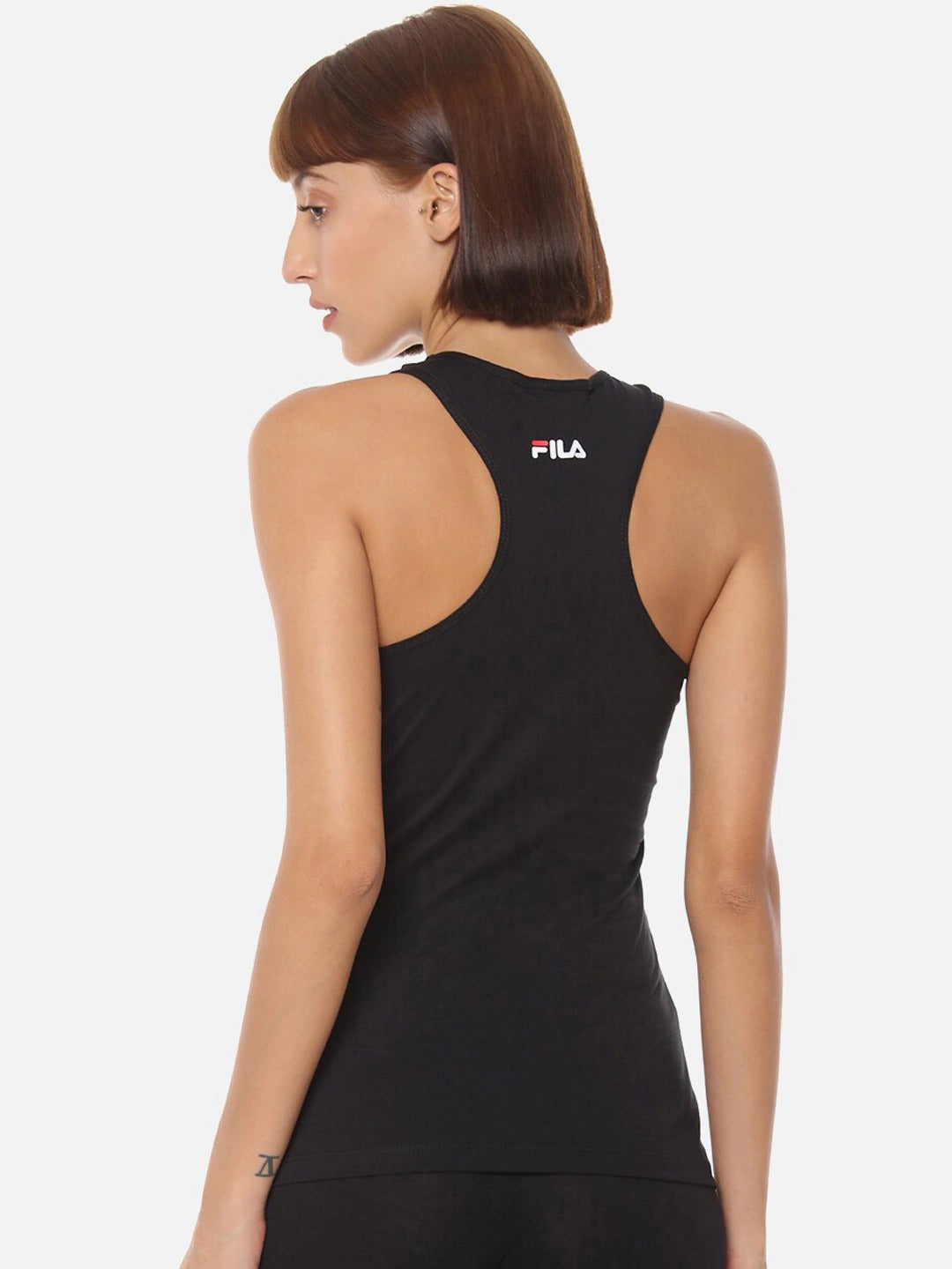 Fila Black Daisy Women's Logo Tank Top
