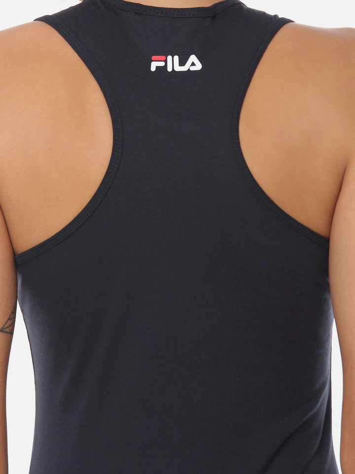 Fila Black Daisy Women's Logo Tank Top