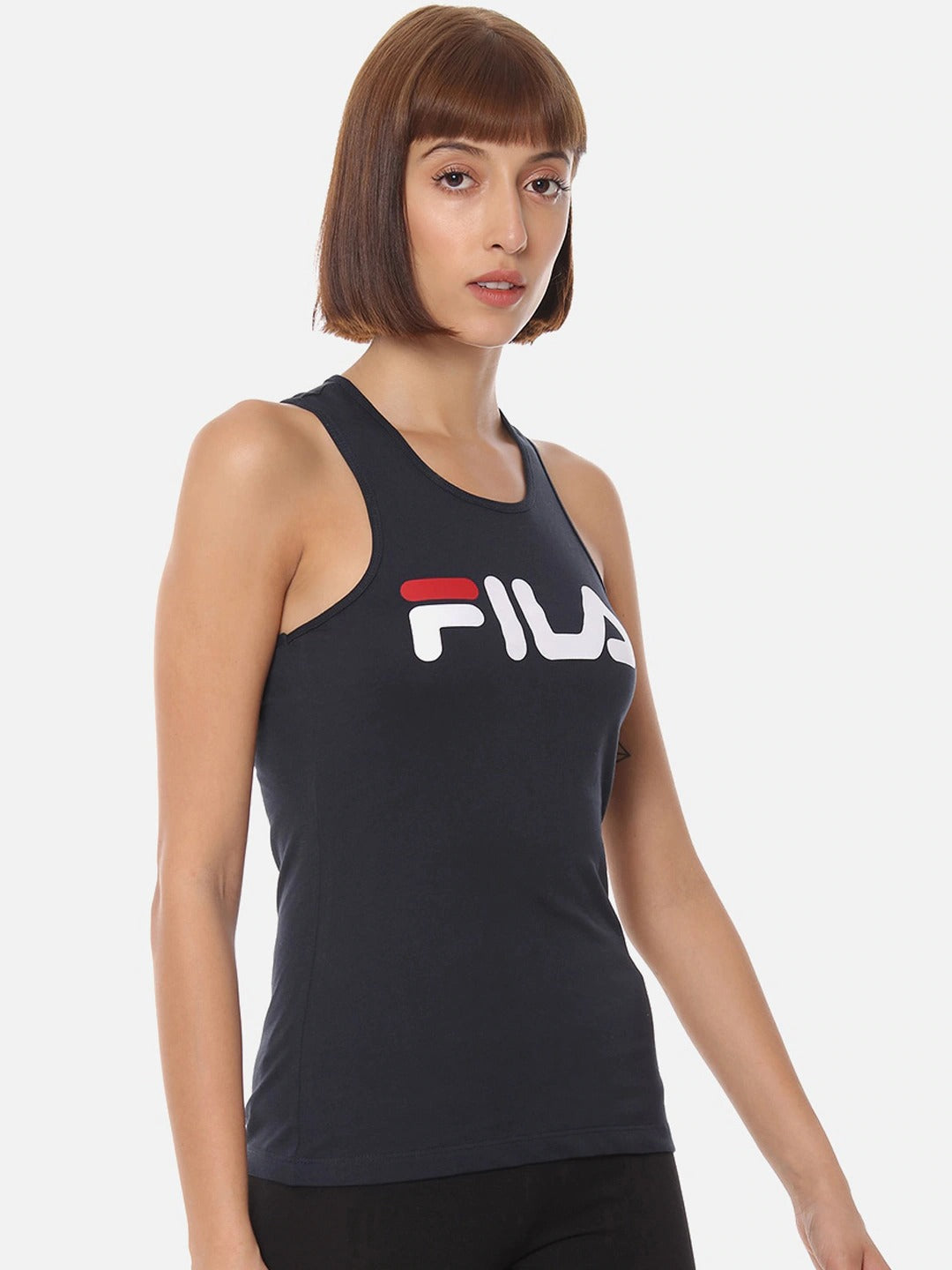 Fila Black Daisy Women's Logo Tank Top
