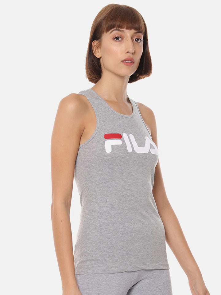 Fila Black Daisy Women's Logo Tank Top