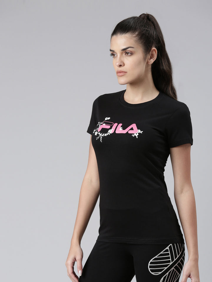 Fila Grey Anmol Women's Graphic T-Shirts