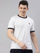 Fila Grey Deniz Men's Stripe T-Shirts
