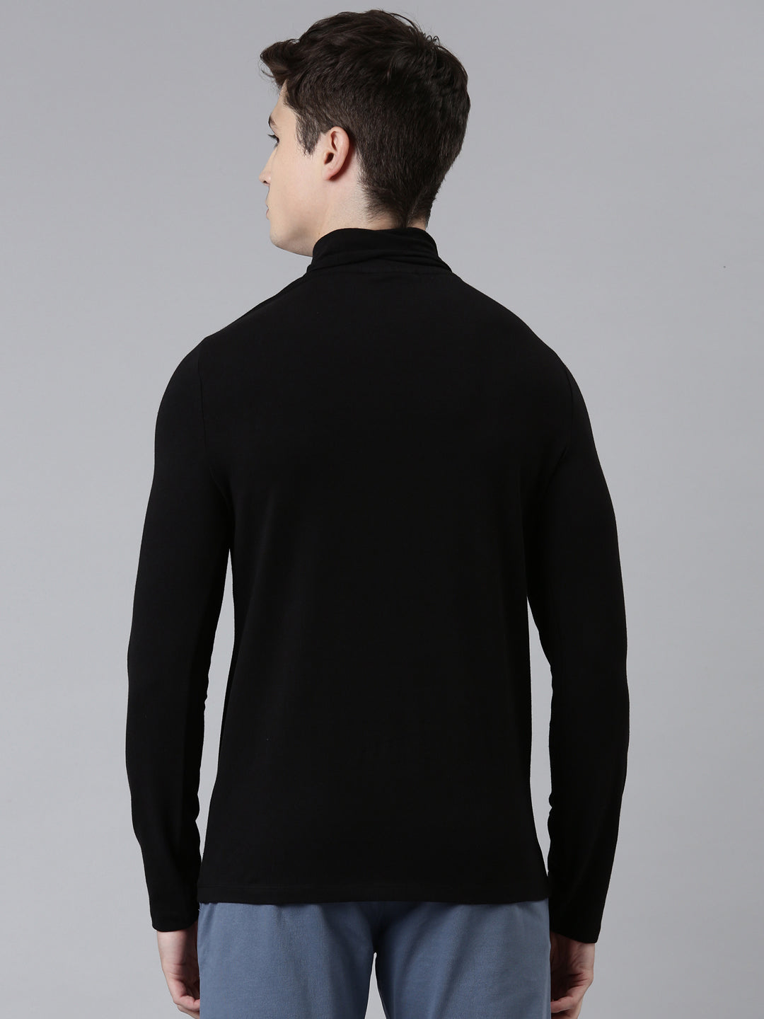 Fila Black 19Th Roll Neck Men's T-Shirt