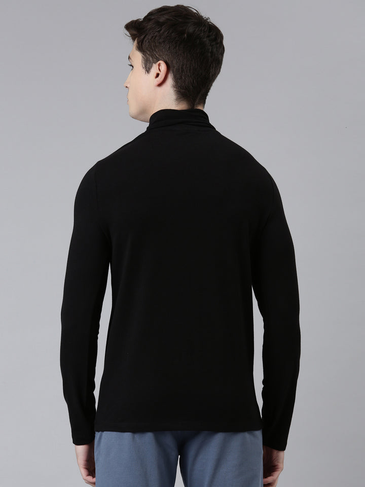 Fila Black 19Th Roll Neck Men's T-Shirt