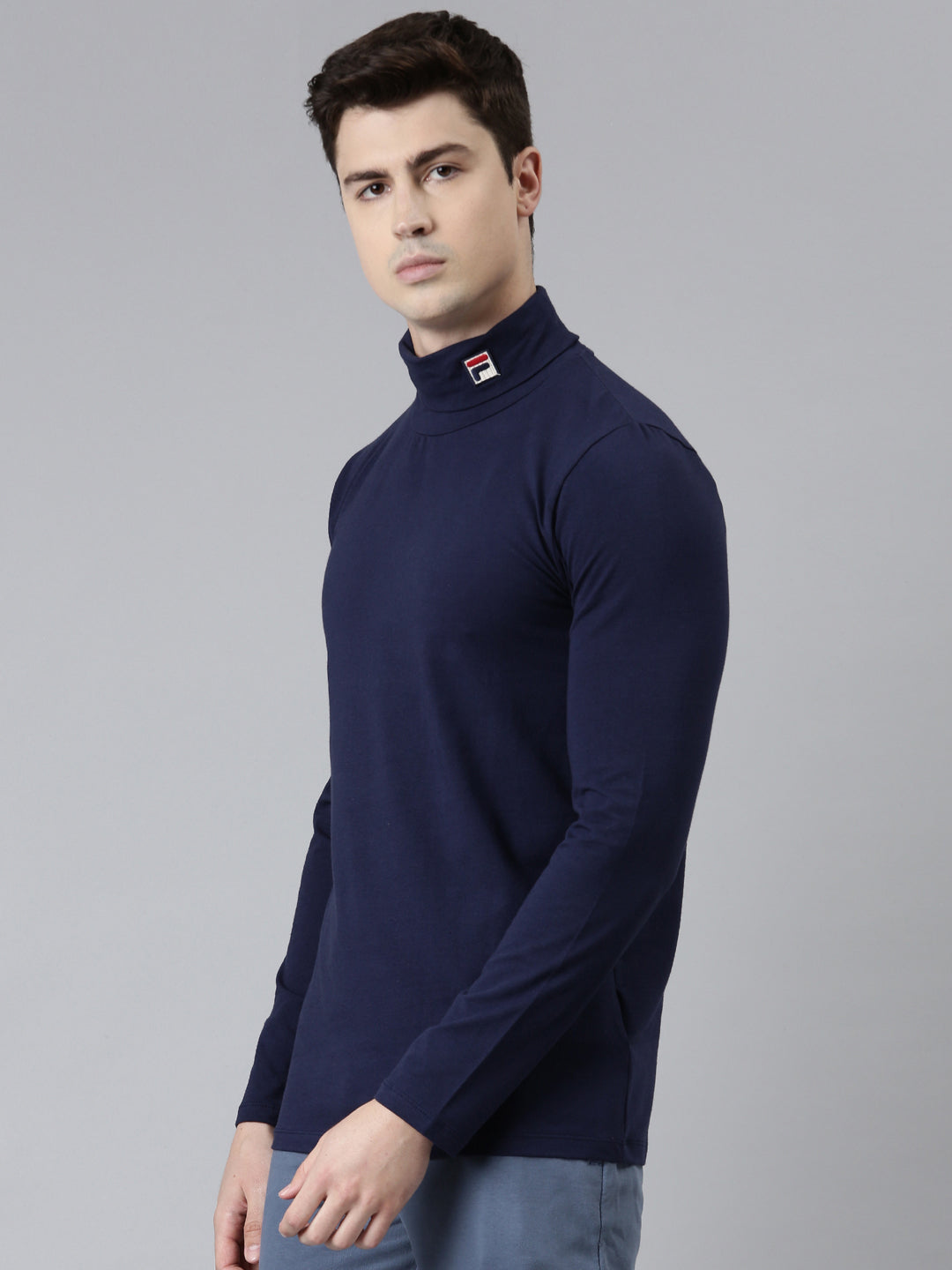 Fila Black 19Th Roll Neck Men's T-Shirt