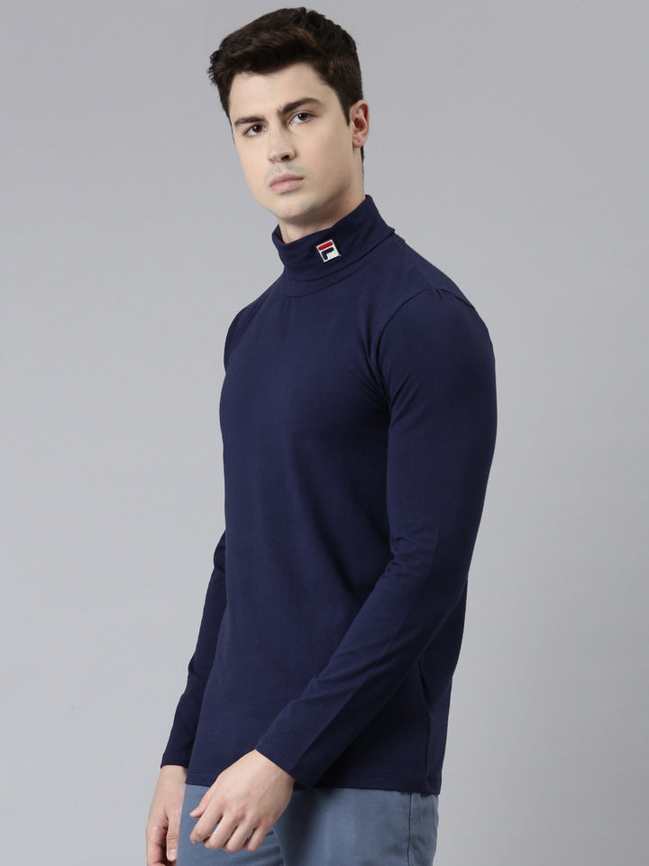 Fila Black 19Th Roll Neck Men's T-Shirt