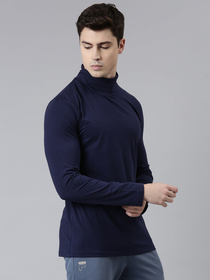 Fila Black 19Th Roll Neck Men's T-Shirt