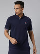 Fila Black Omari Men's Half Sleeve Polos
