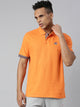 Fila Orange Omari Men's Half Sleeve Polos
