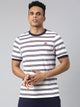 Fila Peacoat Santiago Men's Striper T-Shirt