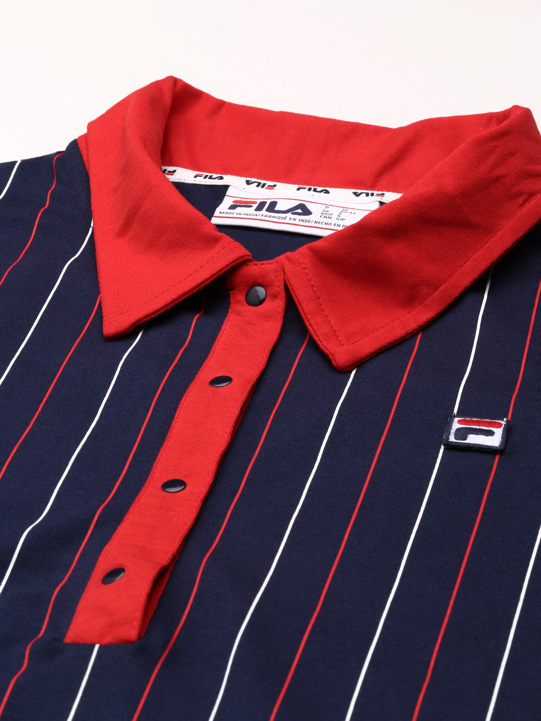 Fila Black Jada Women's Stripes Polo