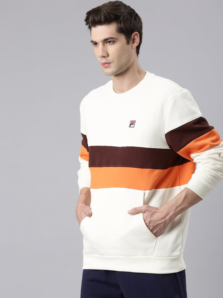 Fila Cream Roman Men's Sweat Shirt