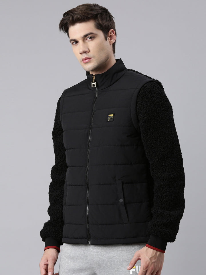 Fila Black Biaggi Bomber Men's Quilted Jacket