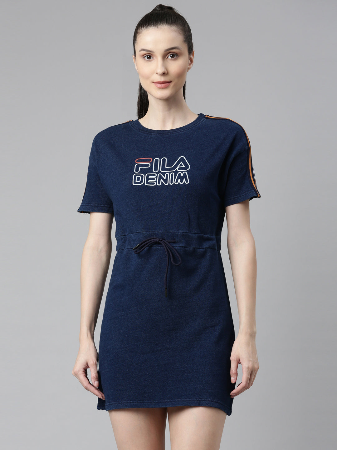 Buy Fila Dark Blue Peacoat Durinay Women's Short Sleeve Top Dress @ Rs 869.70 | Fila India Buy Fila Dark Blue Peacoat Durinay Women's Short Sleeve Top Dress @ Rs 869.70 | Fila India