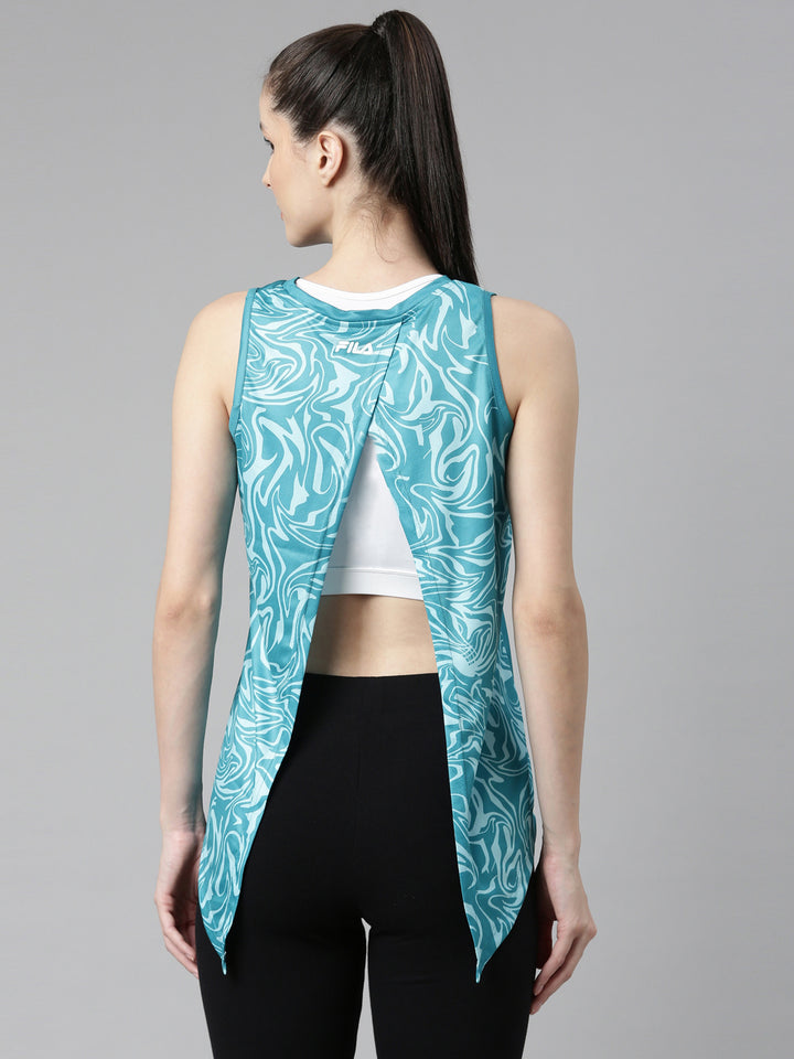 Fila White Hexa Women's Tank Tops