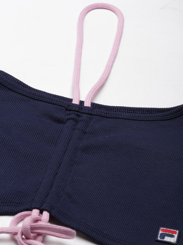 Fila Purple Frankie Women's Full Sleeve Crop Top