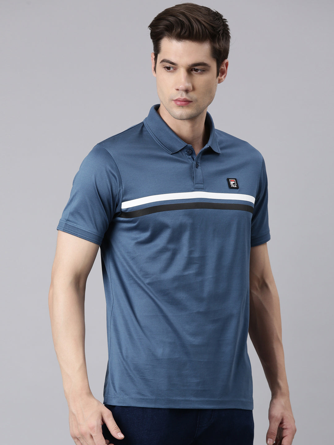 Fila White Atemi Men's Graphic Polo