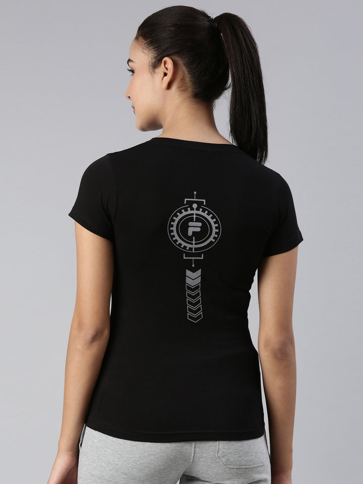 Fila White Tebita 1 Women's Graphic T-Shirts