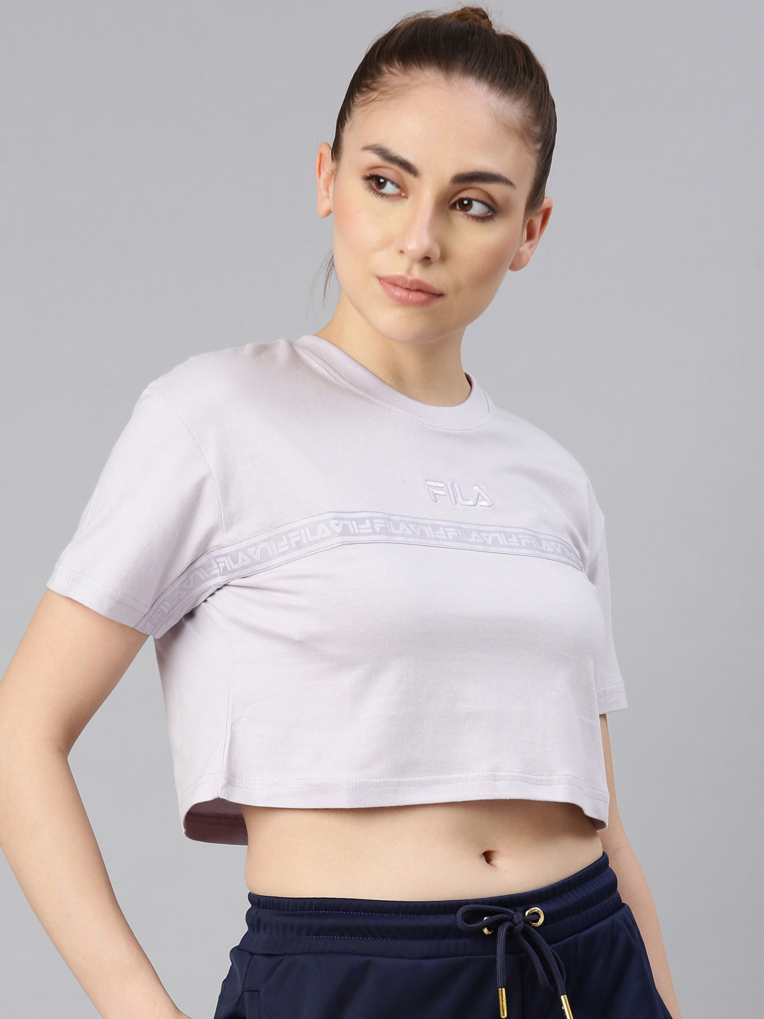 FILA Adults-Women Lavender T Shirts