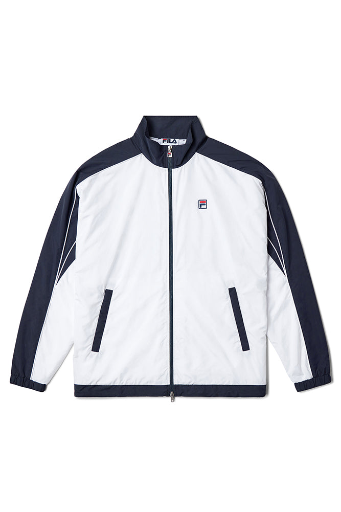 Fila Peacoat Bicolor Track Jacket With F-Box Logo On The Back (White S)