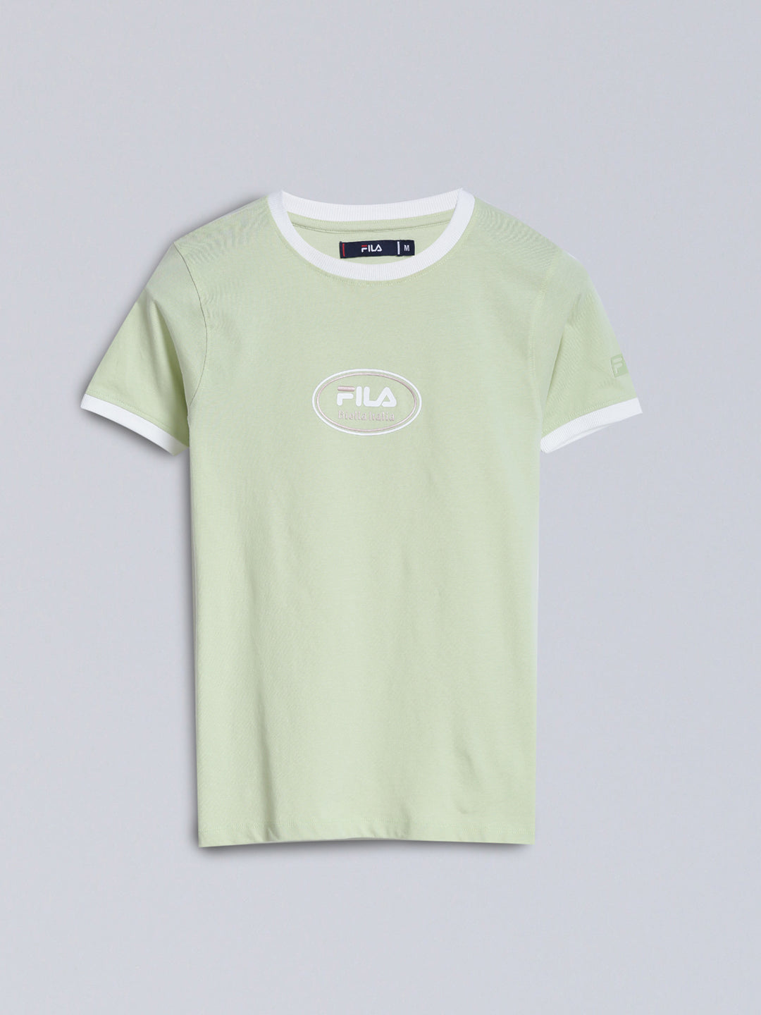 Fila Women Light Green T-Shirt Slim Fit