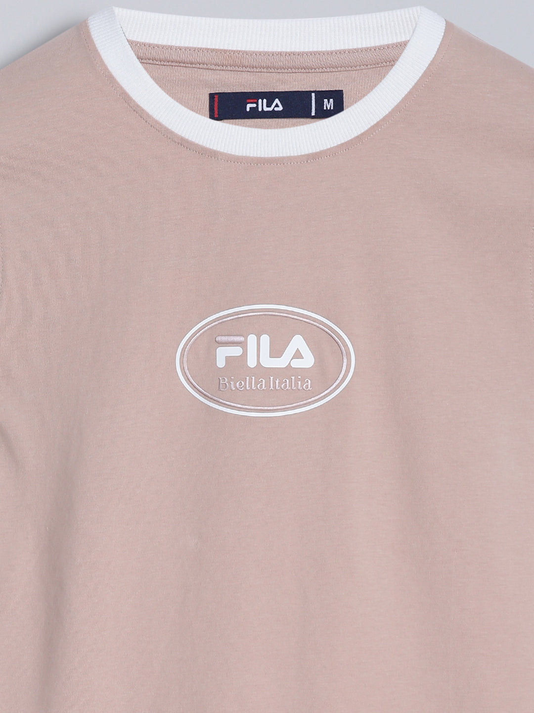 Fila Women Peach T-Shirt Slim Fit