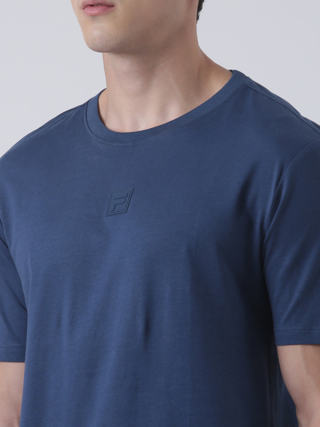 Fila Men Dark Blue T-Shirt Relaxed Fit