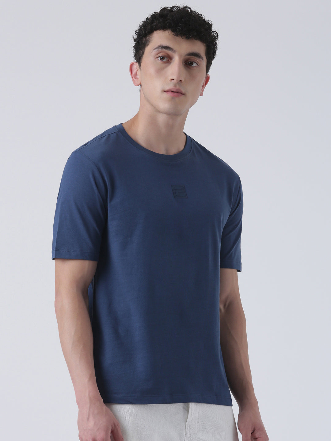 Fila Men Dark Blue T-Shirt Relaxed Fit