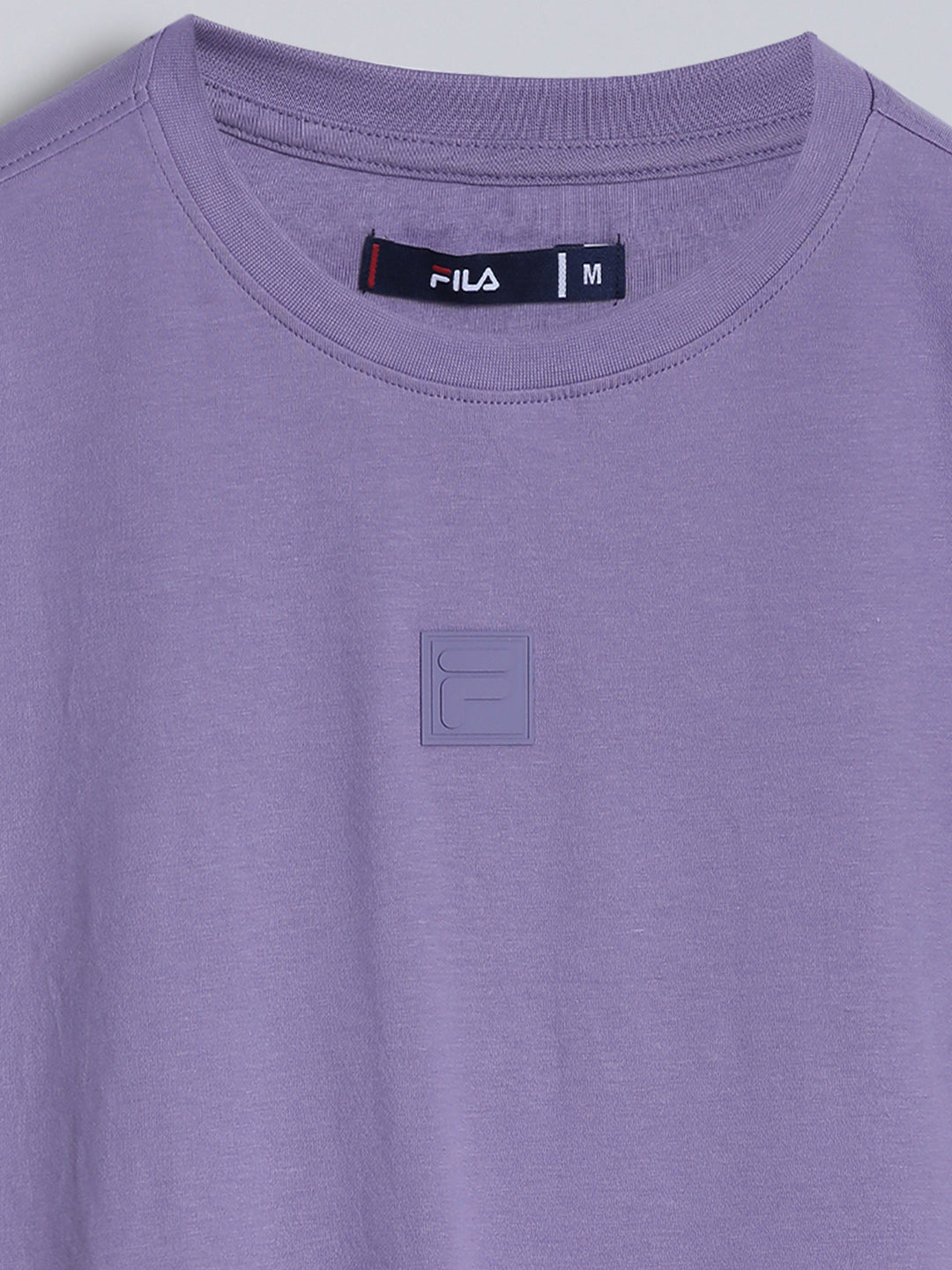 Fila Men Dark Violet T-Shirt Relaxed Fit