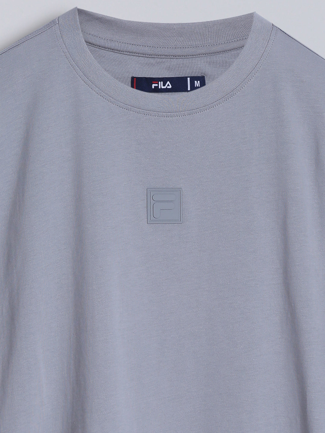 Fila Men Light Grey T-Shirt Relaxed Fit