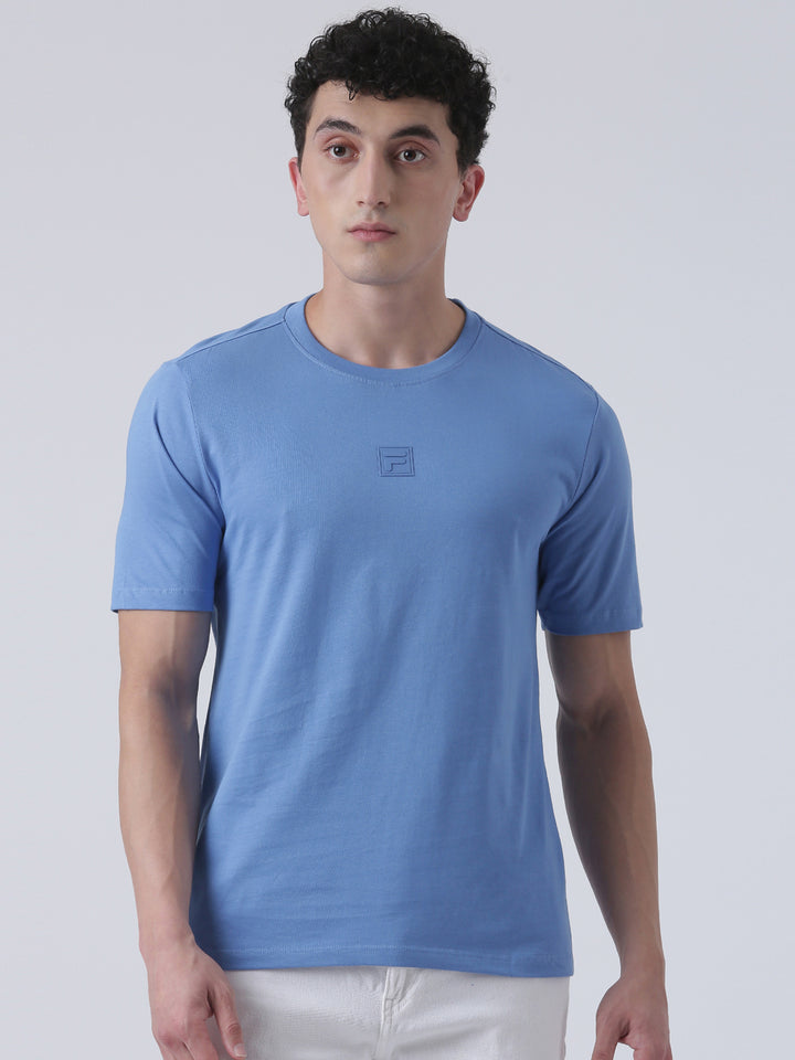 Fila Men Mid Blue T-Shirt Relaxed Fit