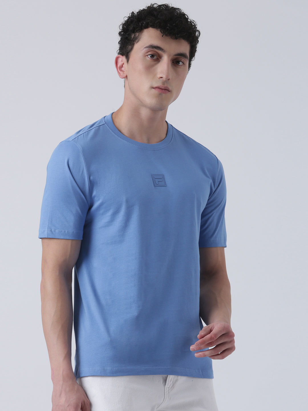 Fila Men Mid Blue T-Shirt Relaxed Fit