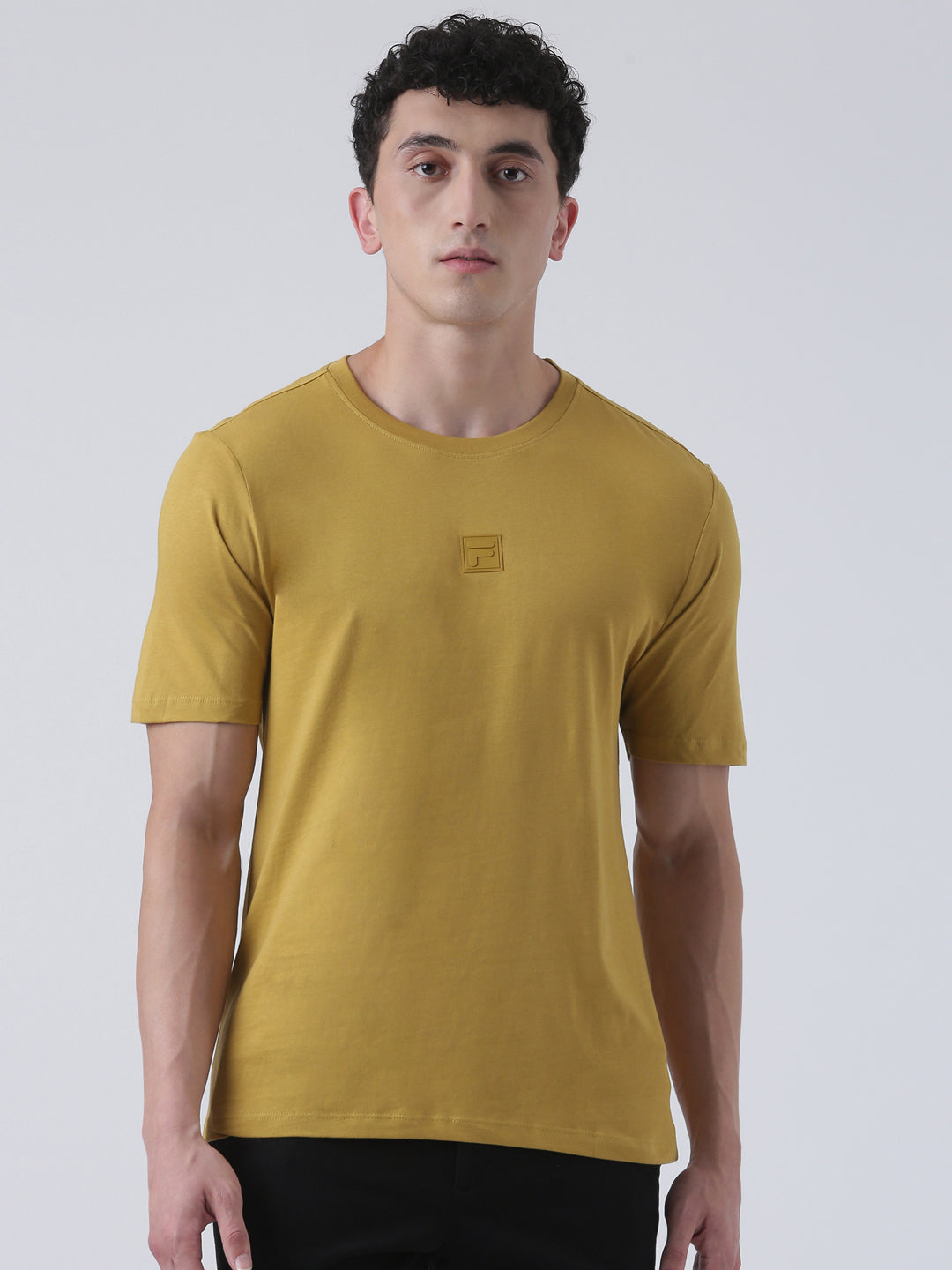 Fila Men Yellow T-Shirt Relaxed Fit