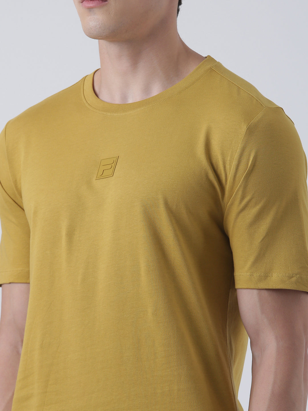 Fila Men Yellow T-Shirt Relaxed Fit