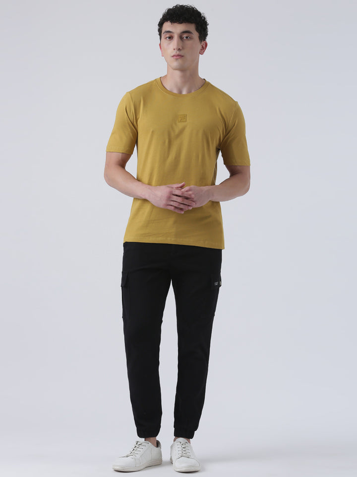 Fila Men Yellow T-Shirt Relaxed Fit