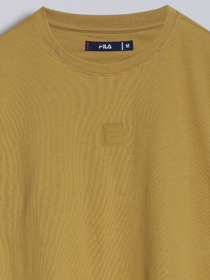 Fila Men Yellow T-Shirt Relaxed Fit